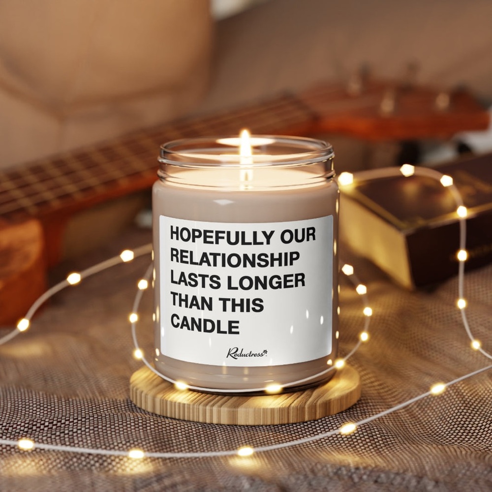 Reductress vegan soy candle